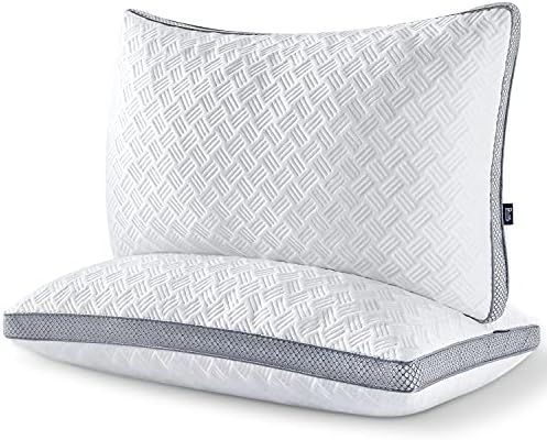 BedStory Shredded Gel Memory Foam Pillows, Pillows King Size 2 Pack Bed Pillows with Zipper Remov... | Amazon (CA)