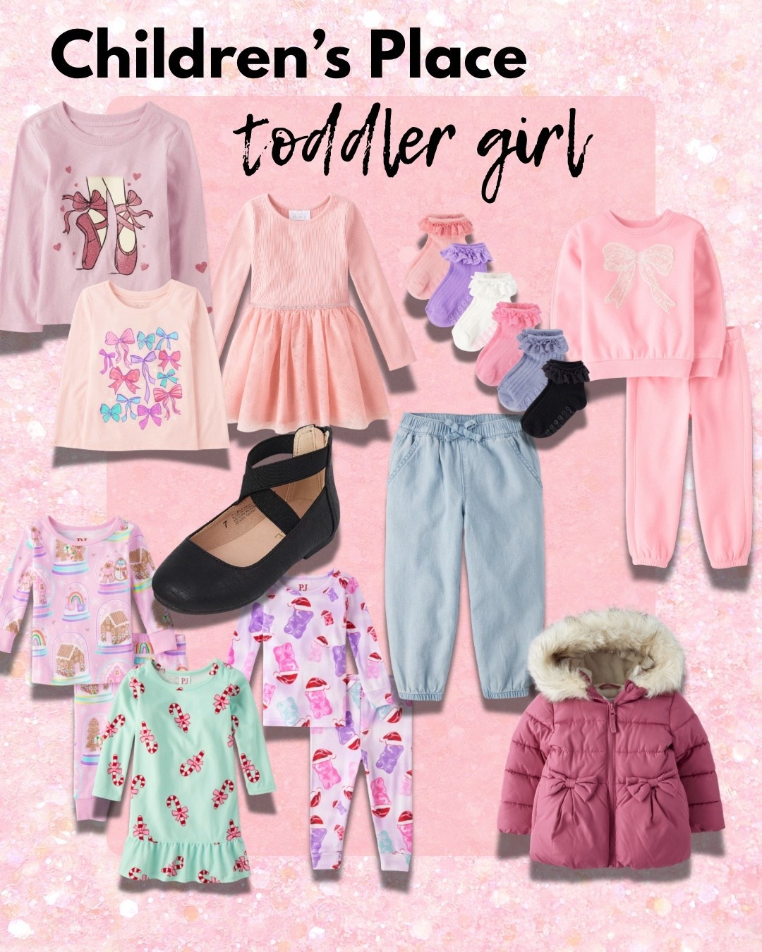 Children’s place
Sets
Pink
Girls
Gift ideas
Jeans
Jacket
Faux fur
Long sleeve 
Shirts
Socks
Ruffles
Bows
Candy canes
Gingerbread
Cozy
Cute
Toddler
Ballet
Slippers


#LTKKids #LTKHoliday #LTKGiftGuide