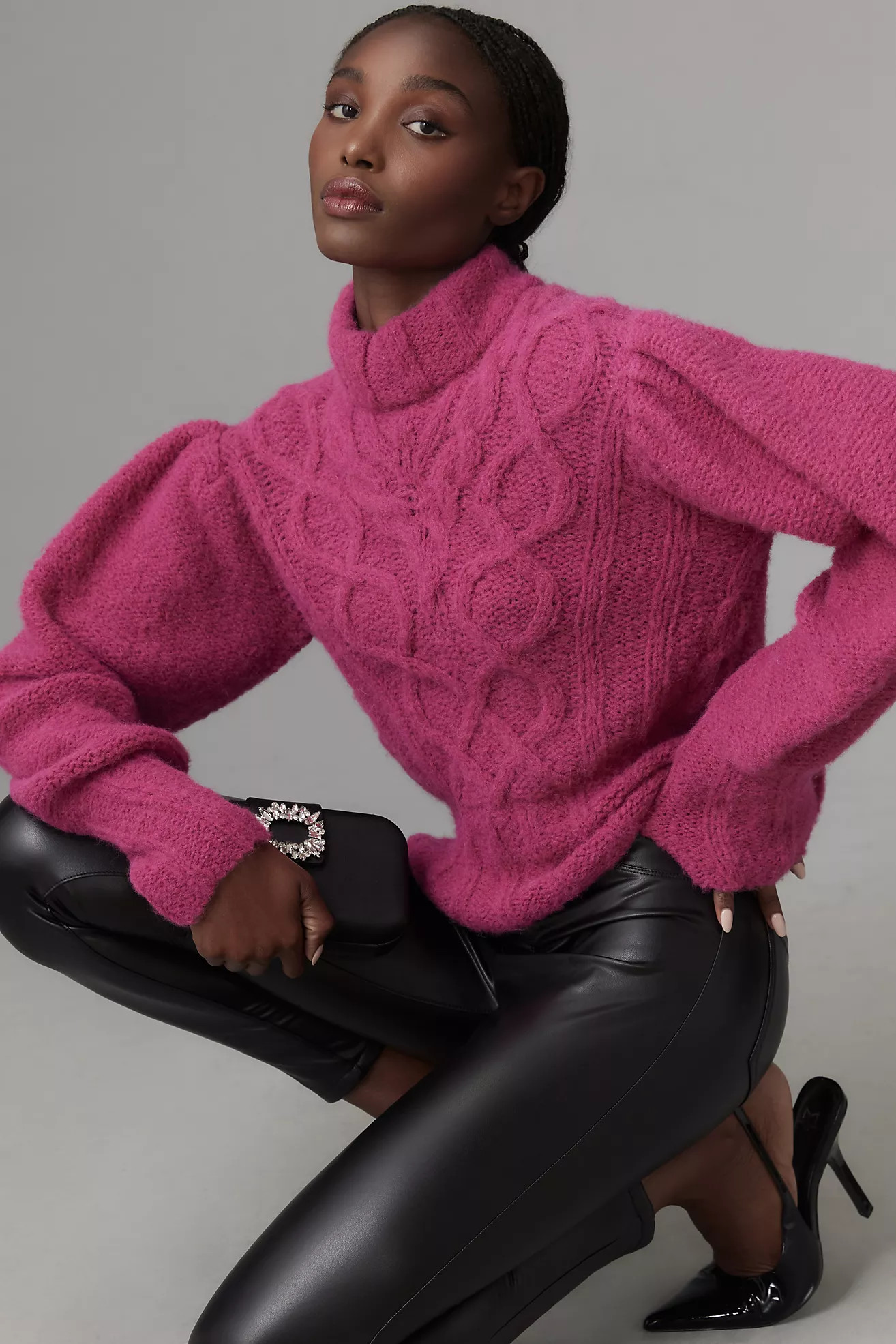 Hope for Flowers by Tracy Reese Long-Sleeve Cable Sweater | Anthropologie (US)