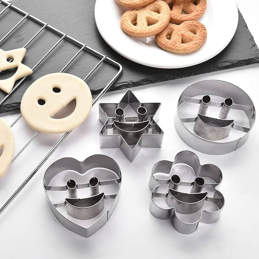 Duofan Cookie Cutters Stainless Steel Baking Set Biscuit Molds for Baking Metal Kitchen Baking Mo... | Amazon (US)