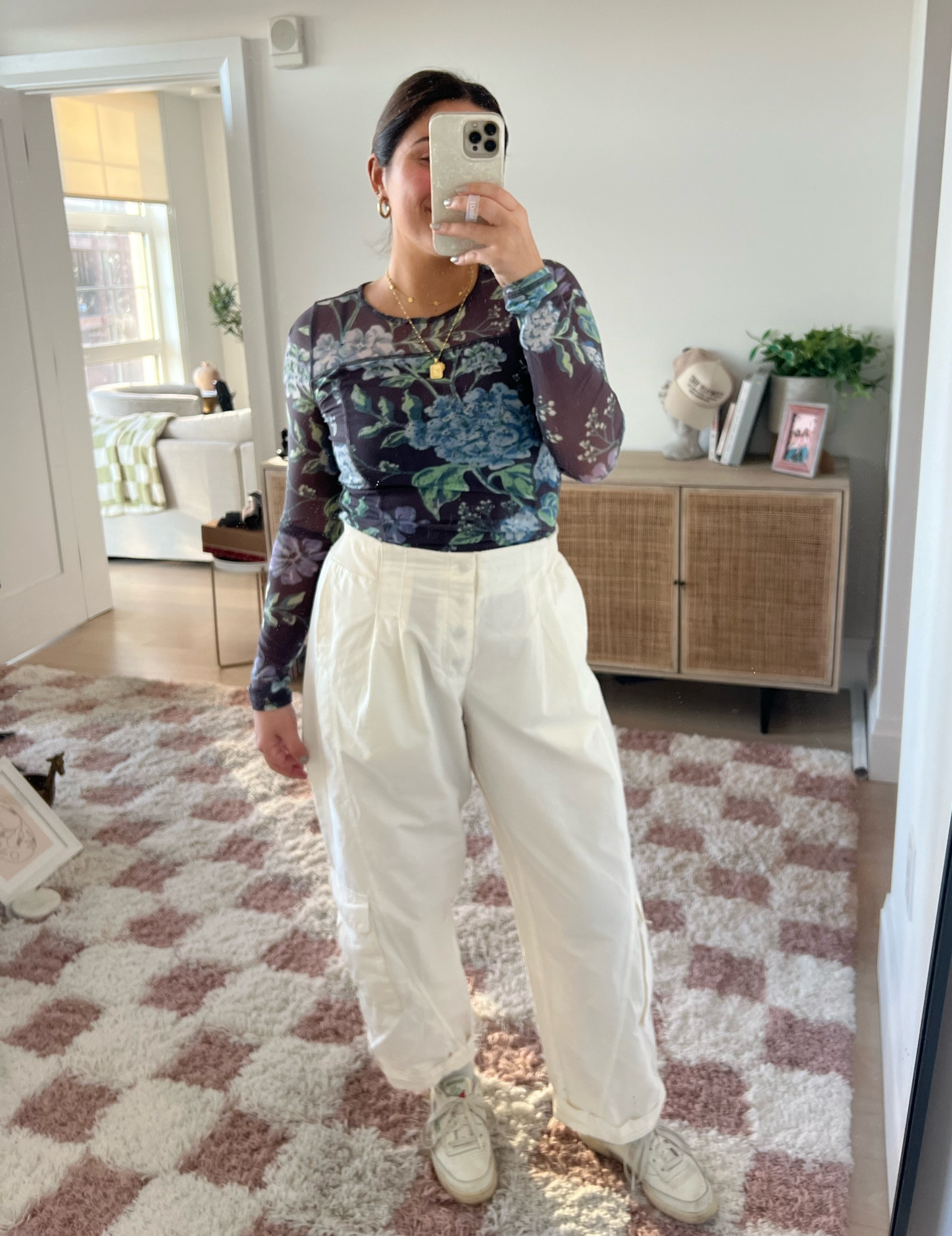 Recently got this mesh floral top from Free People, and I want it in every color! So comfy, stretchy, and makes any outfit special. I love pairing this under overalls or dress to make them a little more fun!! 

True to size, M

#LTKfindsunder100 #LTKSeasonal #LTKstyletip