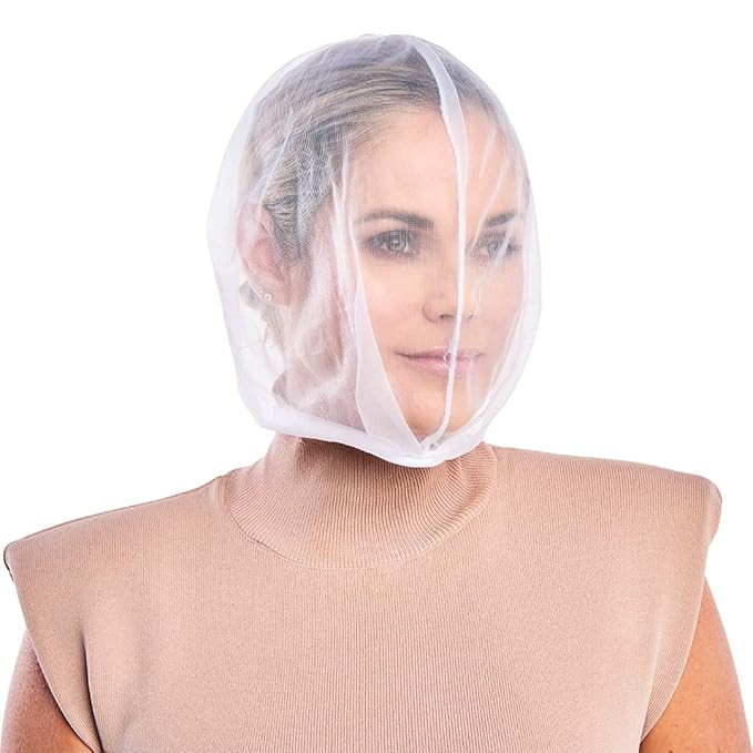 Betty Dain Makeup Protector Hood, Protects Hair and Make Up While Getting Dressed, Nylon Chiffon,... | Amazon (US)