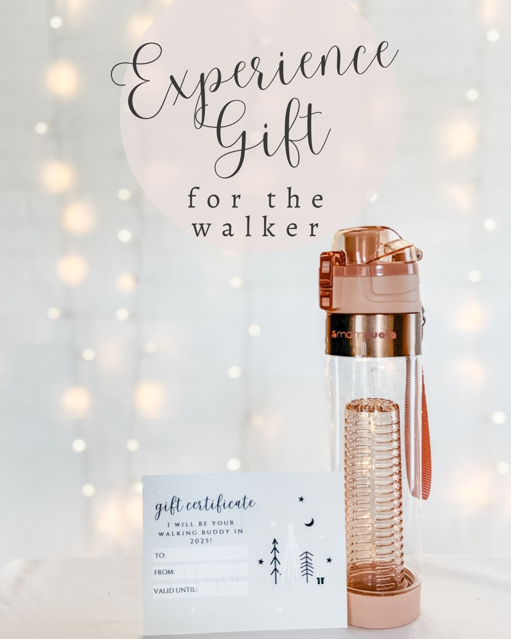 Walking Buddies Experience Gift! 
When the holidays are over, plenty of people begin their New Years fitness programs. Why not offer to be your friend or loved one’s “walking buddy” for the new year?!  You can even gift it for the holidays!  Offer to meet up with that person for a set number of times a week (2-4) to walk for at least 30 minutes.  You can make this fun by choosing a different location for each walk and switching locations between indoors and outdoors.  (Plenty of people walk at indoor malls!) THIS COSTS NO MONEY but prioritizes time spent together over “stuff”!

#LTKFitness #LTKActive #LTKSeasonal