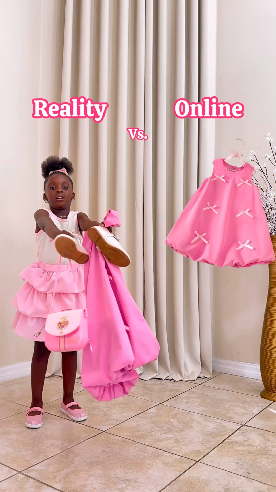 Reality vs. Online with Talia! 🌟✨ Check out her adorable SHEIN Genkimix Kids bow dress in action. 🎀👗 💕

#OnlineVsReality #SHEINKids #Genkimix #BowDress #KidsFashion #FashionReel #DressUpFun #ShopTheLook #InstaFashion

#LTKKids #LTKSeasonal #LTKBaby #LTKKids