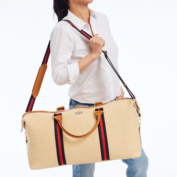 Raffia Twill Weekender | Mark and Graham