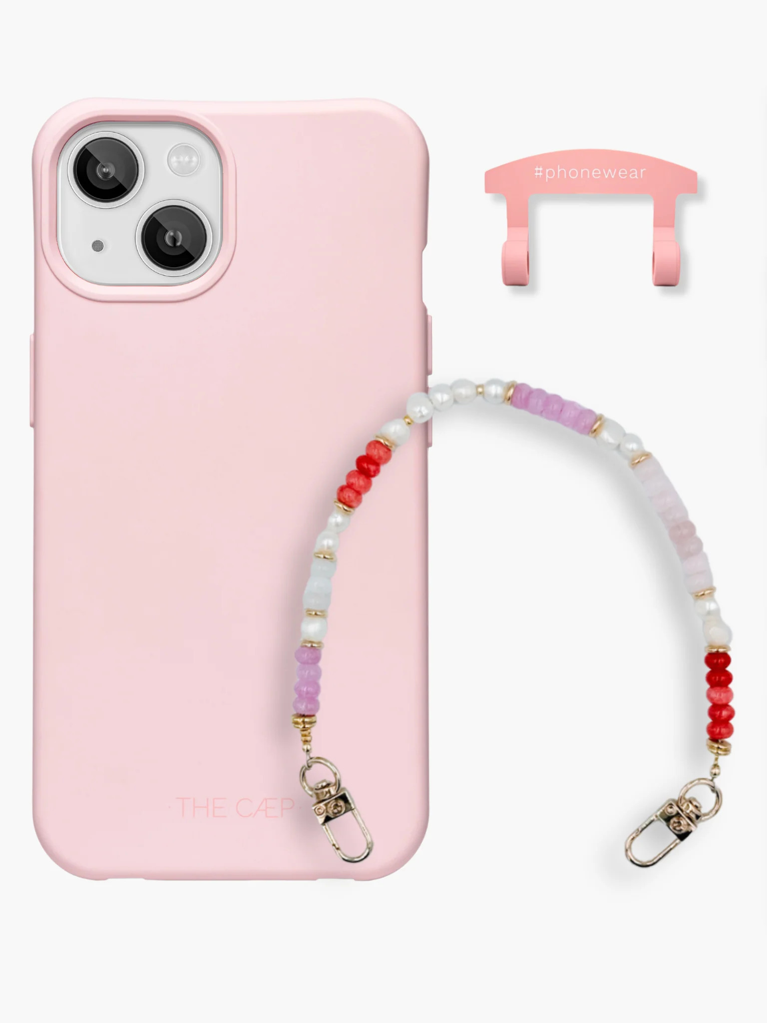 Bubblegum + Rue Pink Wristlet Set | THE CAEP