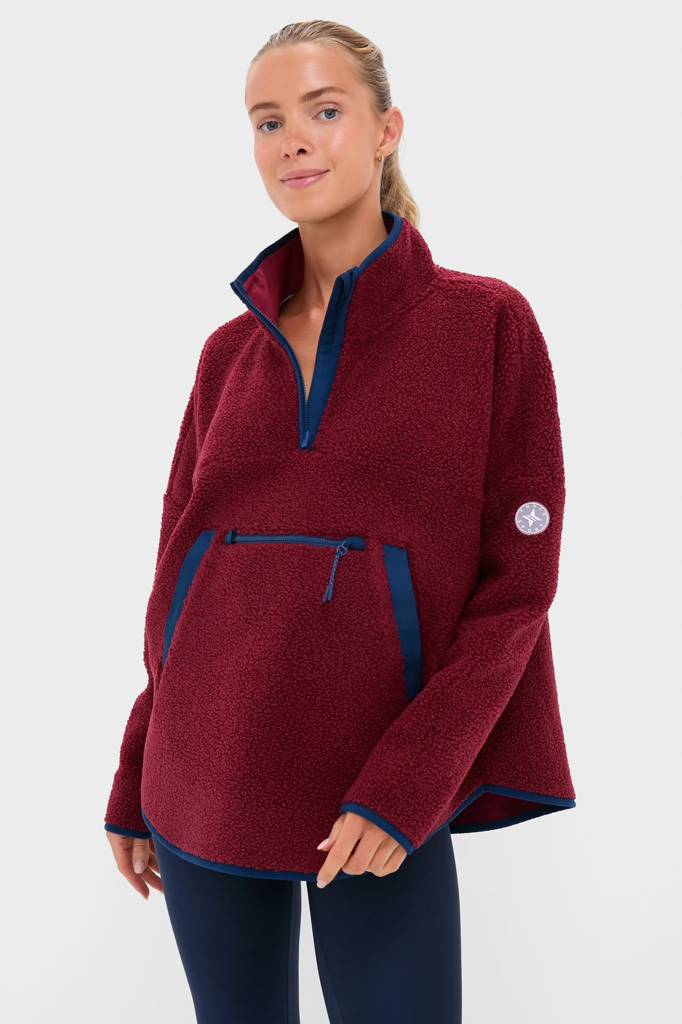Brown Fleece Cady Quarter Zip | Tuckernuck (US)
