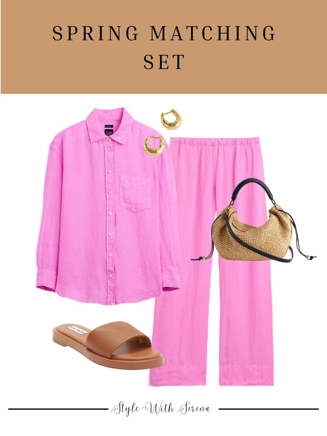 Linen matching set perfect for Spring and summer! 

#LTKootd #LTKSpringSale #LTKSeasonal