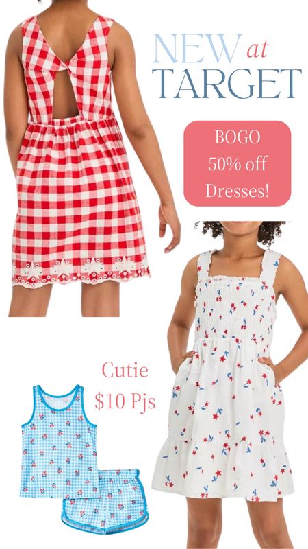 I couldn’t buy these red, white, and blue Target pieces fast enough! They are such adorable girls’ dresses at an excellent price point👏 perfect for Memorial Day weekend, 4th of July, and all summer long. The dresses (along with other girls dresses, tops, & jumpsuits) are buy one get one 50% off today! The patriotic pjs aren’t included in the sale, but they’re only $10. 

Cat & Jack, Target style, kids clothing, affordable style, girls play clothing, toddler outfit, Target finds, Americana 

#LTKSeasonal #LTKfindsunder50 #LTKkids