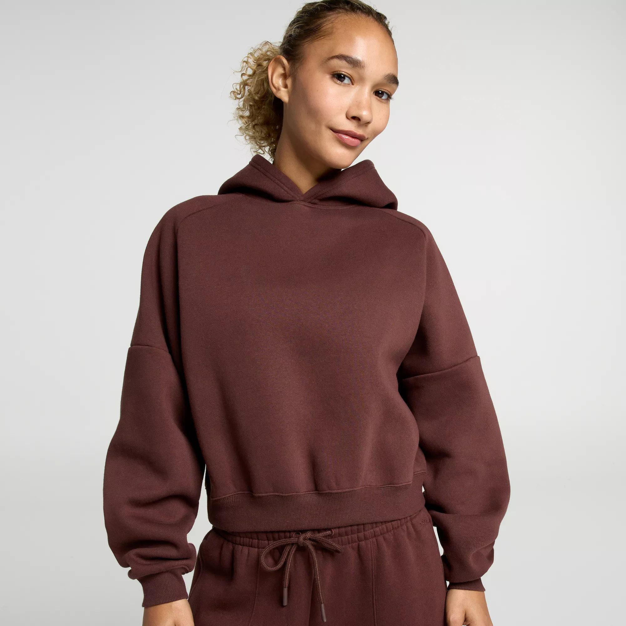DSG Women's Classic Fleece Athletic Cropped Hoodie, XS, Brown Decadence | DICK'S Sporting Goods