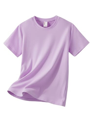 PATPAT Girls Purple T Shirt, Cotton Crewneck Short Sleeve Tees, 15-16 Years | Amazon (US)