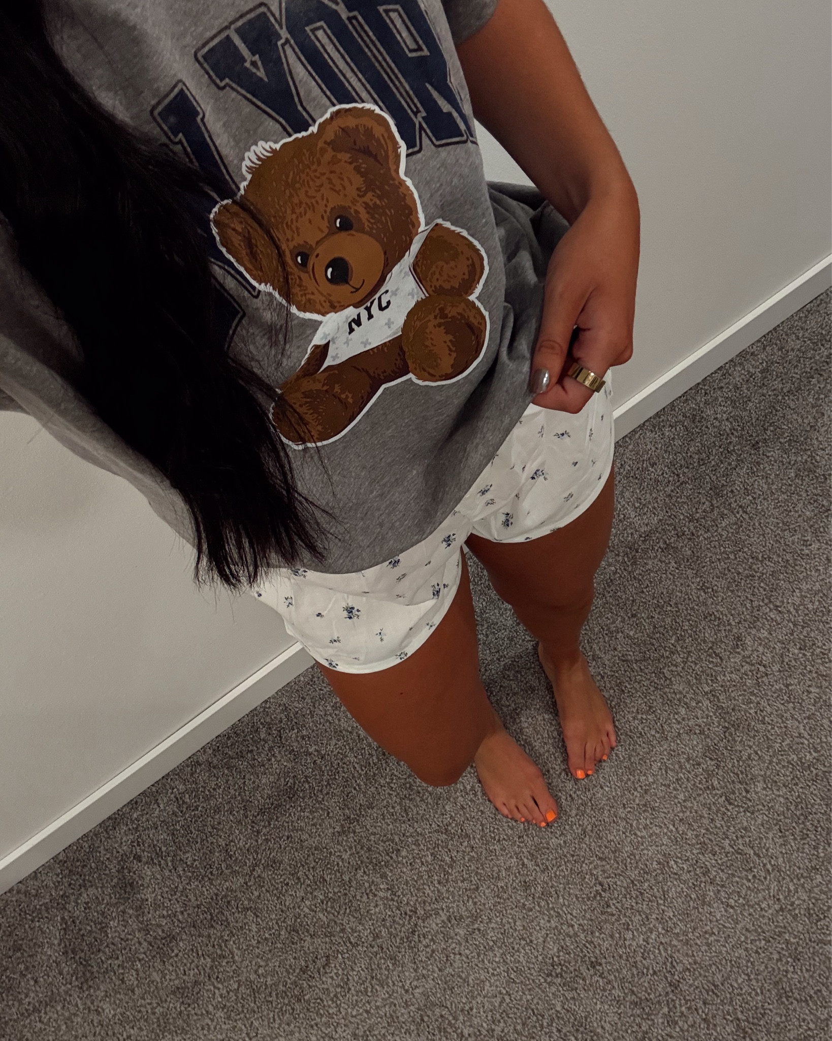 target! 
size small shorts 
size XXL top 