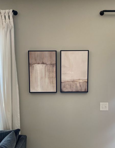 Modern abstract framed canvas wall art! I placed this set between my living room and dining room and it looks beautiful! 

#LTKhome