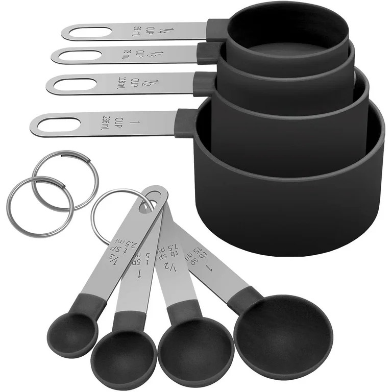 8Pcs Measuring Cups Set Measuring Spoons Set, Nesting Measure Cups with Stainless Steel Handle, F... | Walmart (US)