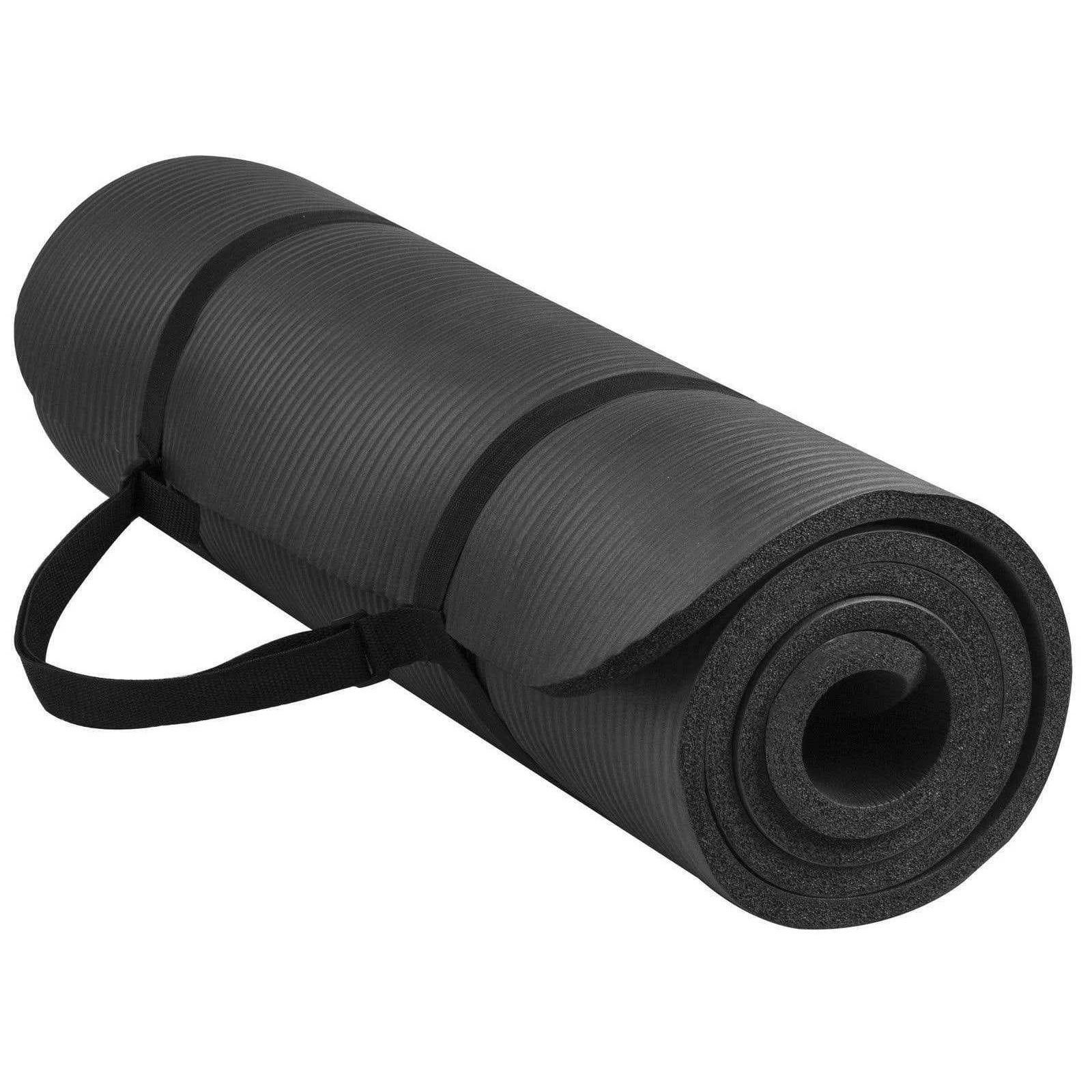 The Hensley 1/2-Inch Yoga Mat, Black - Walmart.com | Walmart (US)