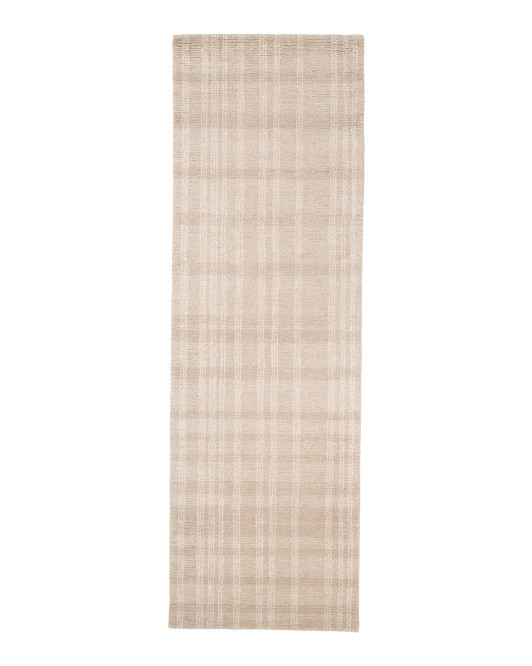 3x8 Wool Grid Runner | TJ Maxx