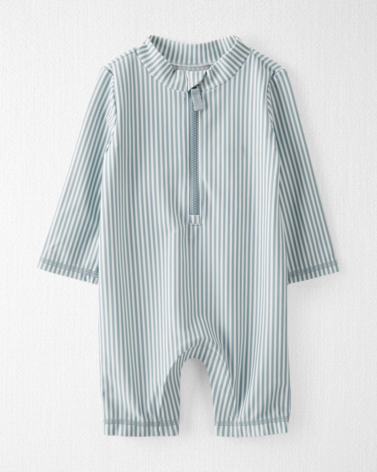 Coastal Stripe Baby Recycled 1-Piece Rashguard Swimsuit | carters.com | Carter's