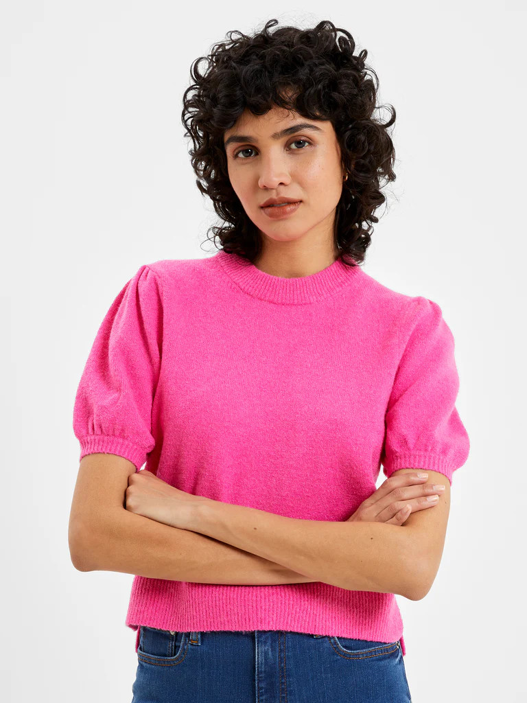Vhari Ribbed Short Sleeve Sweater | French Connection (US)