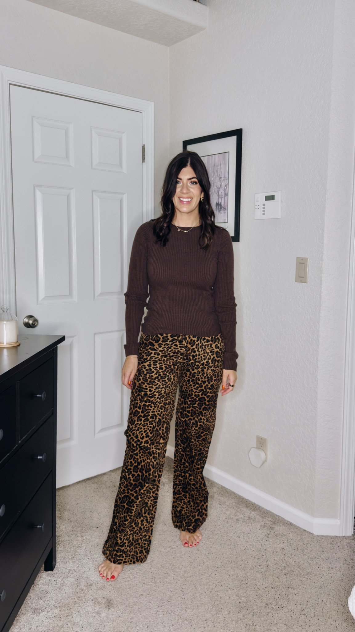 Gap try on
In a medium tall ribbed tee
30 long in the leopard cords 

#LTKSaleAlert #LTKMidsize #LTKTall