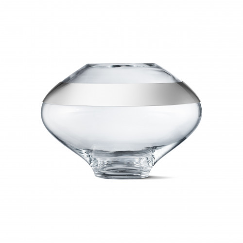 Georg Jensen Duo Round Vase Stainless Steel Glass | Gracious Style