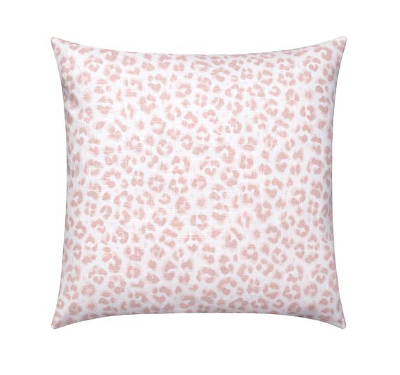Leopard Pillow Cover, Blush Pillow Cover, Pink Leopard Animal Print Throw Pillow, 24" Animal Prin... | Etsy (US)