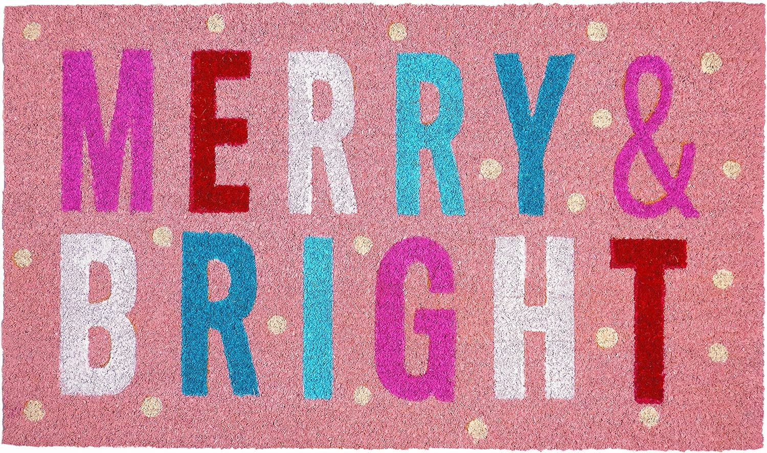 Calloway Mills AZ107561729 Pink Merry & Bright Doormat 17" x 29" | Amazon (US)