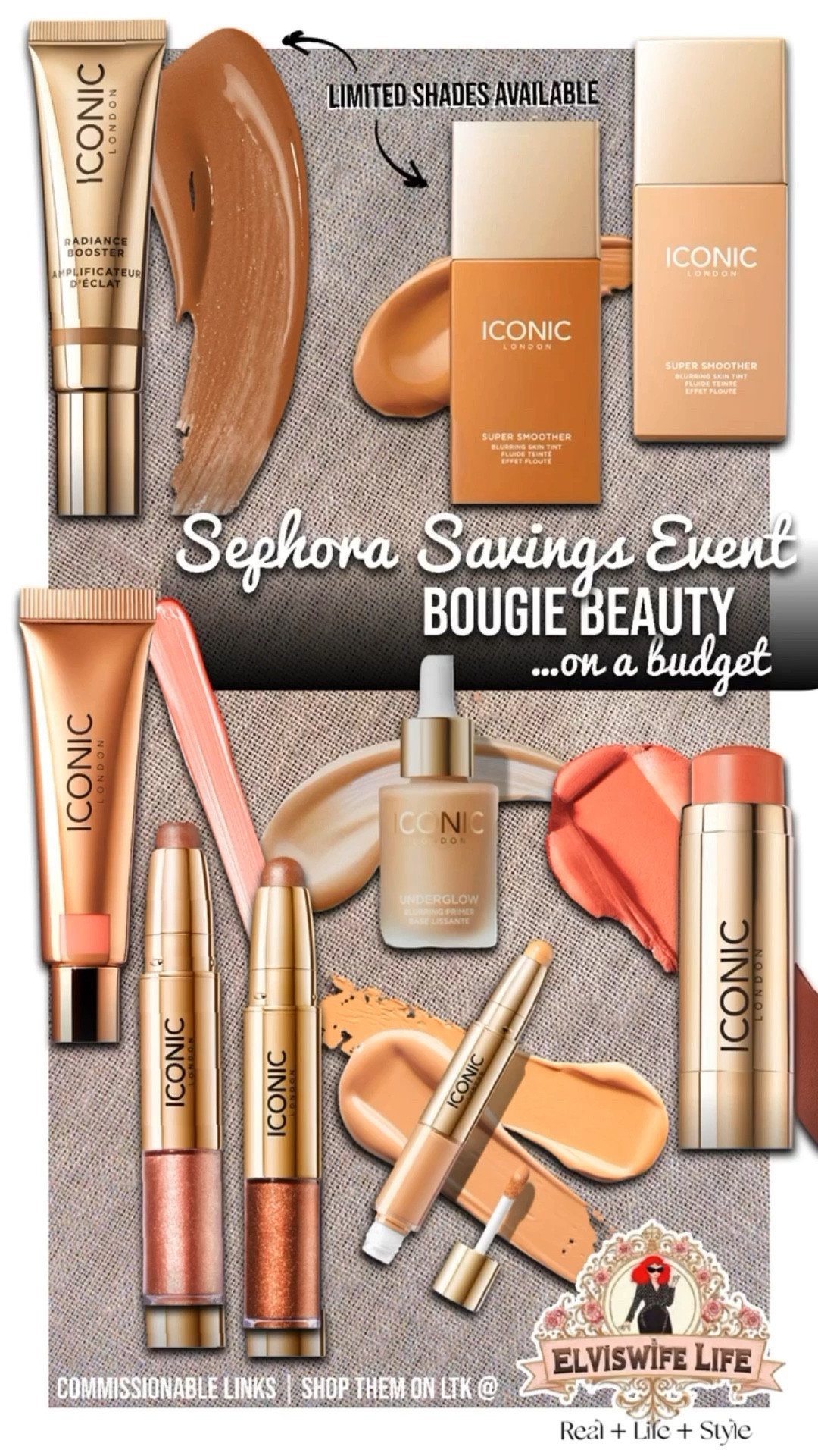 Big sales are the perfect time to discover new brands or stock up on favorites. When it’s this close to the holidays, it’s also a great time to find gifts for the beauty and make up lovers in your life! 

Iconic London is a fabulous brand if you are looking for glowy skin and makeup without looking glittery. Everything is designed to smooth over skin imperfections and give you a lit from within look.

I’ve tried everything here and the super smoother skin tint, and underglow primer are  two of my favorites! I will caution that if you use the setting spray, there may be a slight scent to it, just in case you are sensitive to fragrance.

Almost all of the products they have available at Sephora are half price right now. Use code EVERYTHING at checkout for additional savings!

#LTKBeauty #LTKFindsUnder50 #LTKFindsUnder100 Sephora, savings event, iconic London, make up, glow up, beauty for mature skin, Amazon finds

#LTKGiftGuide #LTKSaleAlert #LTKOver40