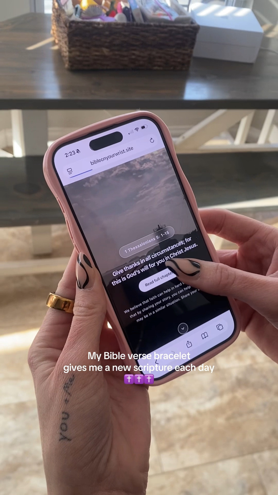 Just tap and a new daily scripture pops up! Super unique and cool. Going back for one for my son as well! 

#LTKActive #LTKmomlife #LTKKids