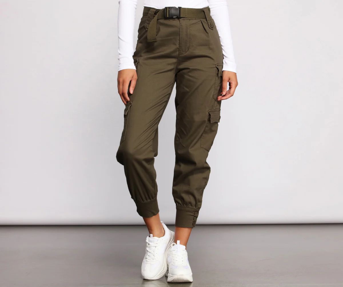 Belted Cargo Joggers | Windsor Stores