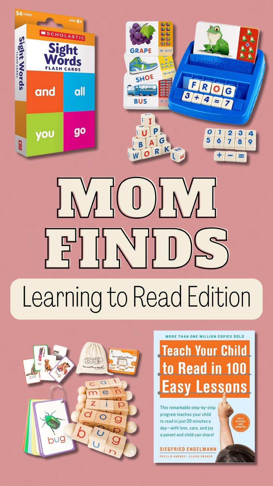 Mom Finds: Learning to Read Edition! Here are some fun games, books, and suggestions to get your child's reading journey started!

#LTKkids #LTKfamily #LTKfindsunder50