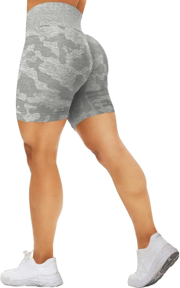 SENBAN Workout Shorts for Women Seamless Yoga Gym Running Cycling Sports High Waist Shorts | Amazon (US)