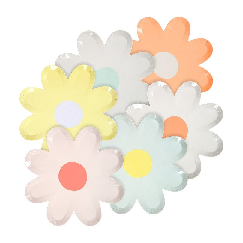 Pastel Daisy Plates | Maisonette