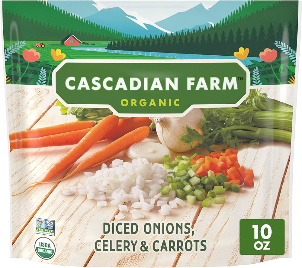 Cascadian Farm Organic Mirepoix with Diced Onions, Celery and Carrots, 10 oz. | Amazon (US)