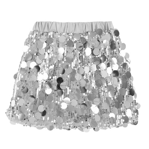 Amazon.com: Miipat Girls Sequin Skirt Sparkly Toddler Kids Mini Glitter Skirt Elastic Waist Party... | Amazon (US)