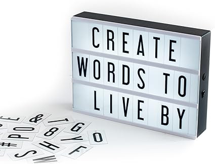 My Cinema Lightbox - The Original LED Marquee Lightbox, Includes 100 Letters & Numbers to Create ... | Amazon (US)