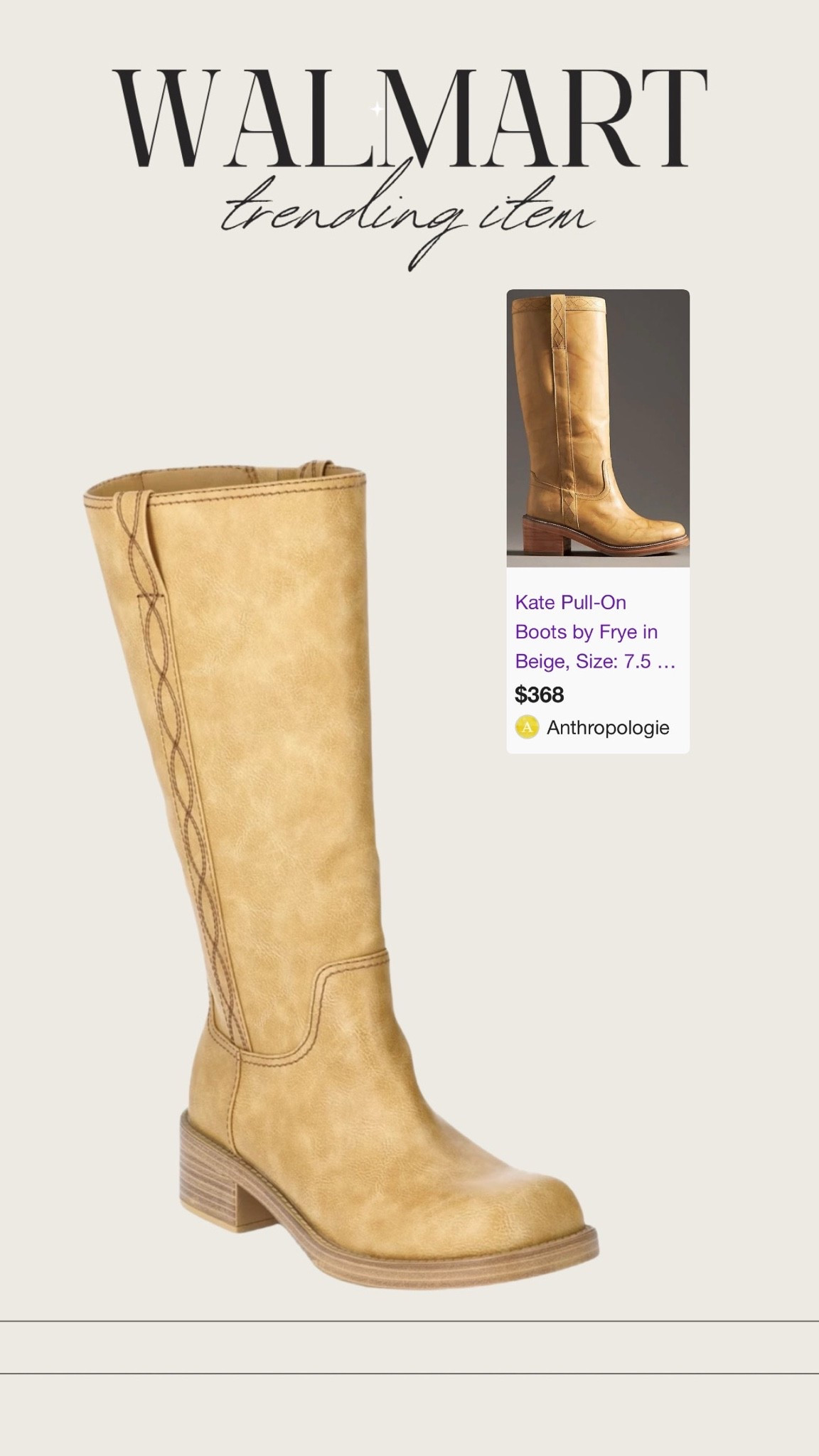 These boots look almost IDENTICAL to the viral Frye boots for a fraction of the price ✨

#LTKdayinmylife #LTKgrwm #LTKootd