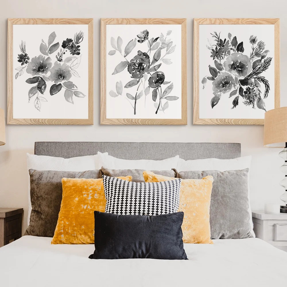 My Texas House - Late Summer Flowers Framed Print Set - Natural Wood - 16x20 | Walmart (US)