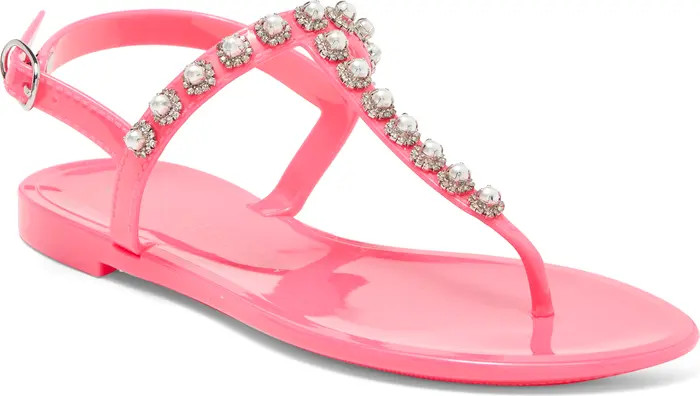 Crystal Embellished Jelly Sandal (Women) | Nordstrom Rack