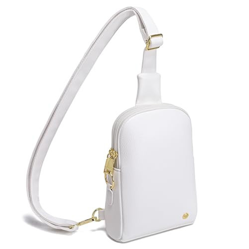 INICAT Travel Small Crossbody Sling Bags Valentines Day Gifts Women Her Cross Body Purses Vegan Leather Birthday(white) | Amazon (US)