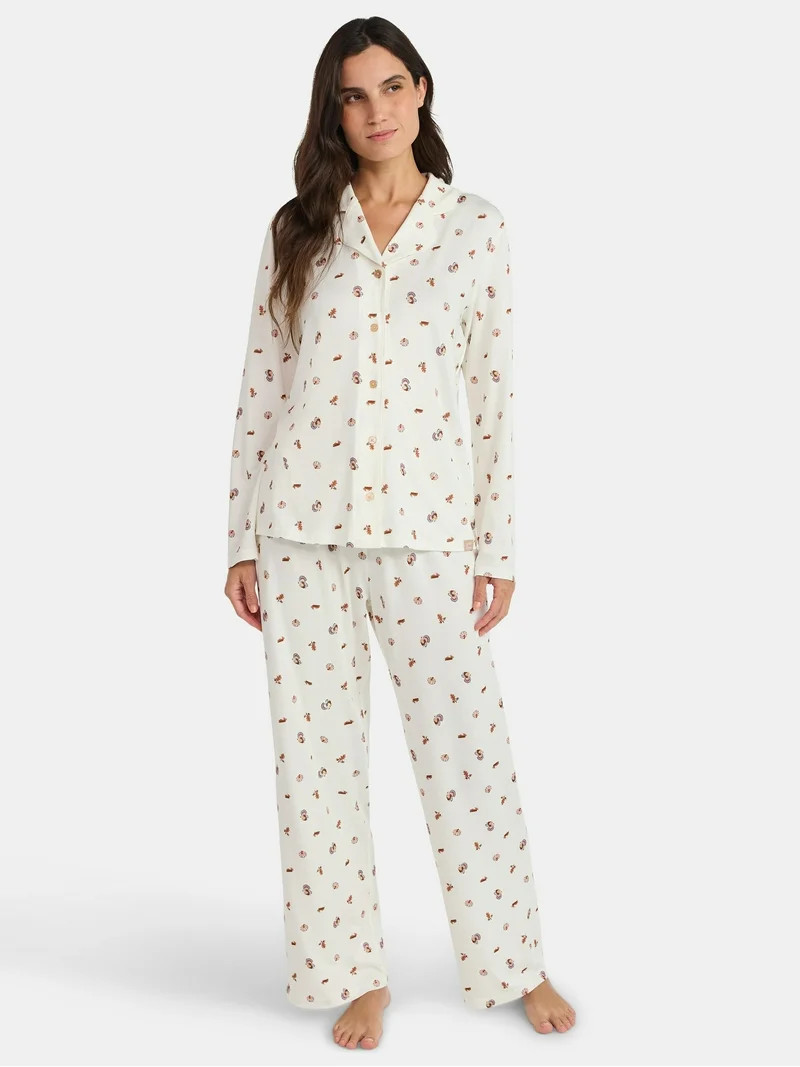 Martha Stewart Everyday Women's Pajama Set, 2-Piece, Sizes S-XXL | Walmart (US)
