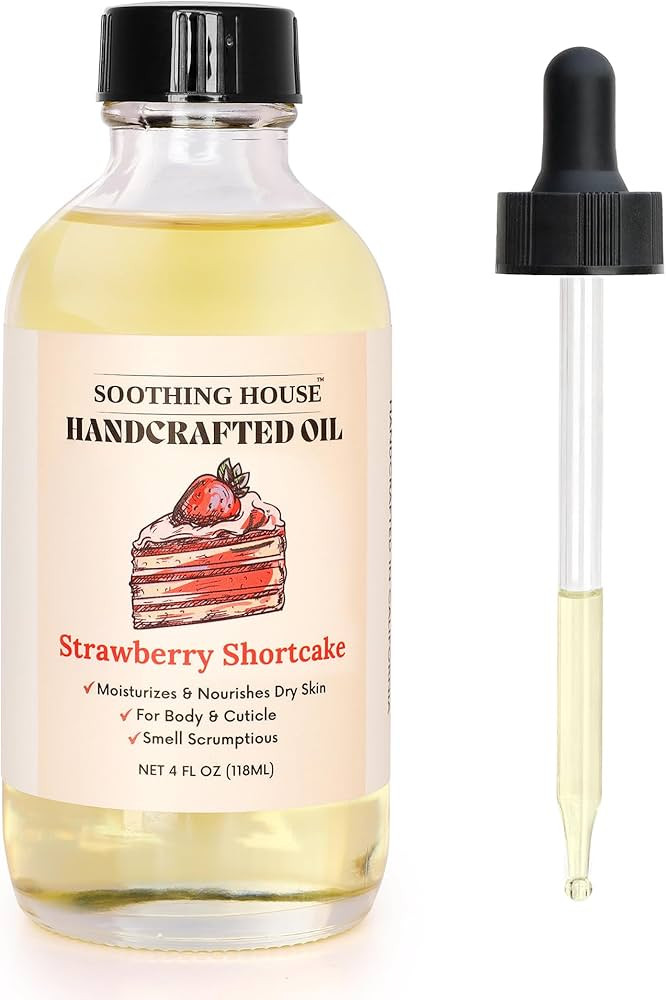 Soothing House Strawberry Shortcake Body Oil: Moisturizing Body Oil for Soft, Glowing Skin with A... | Amazon (US)