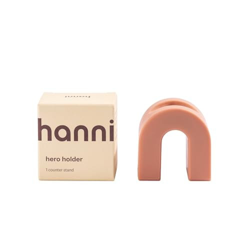 HANNI Hero Safety Razor Holder, Heavy Duty Storage Stand for Shaving Accessories, Bathroom Organizer for Men and Women, Clay | Amazon (US)