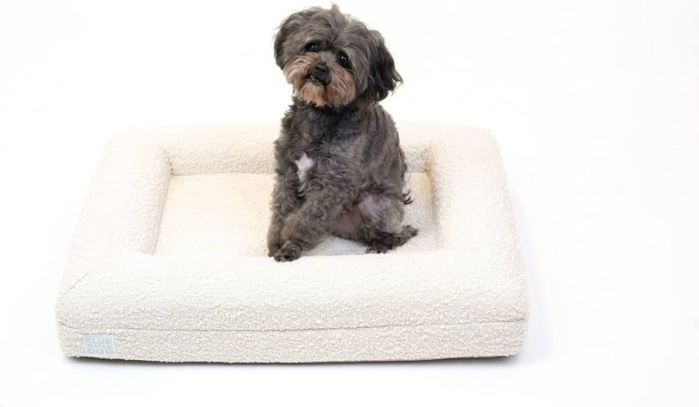Bluewater Dog Luxury Boucle Orthopedic Memory Foam Bed with Waterproof Liner and Machine Washable... | Amazon (US)
