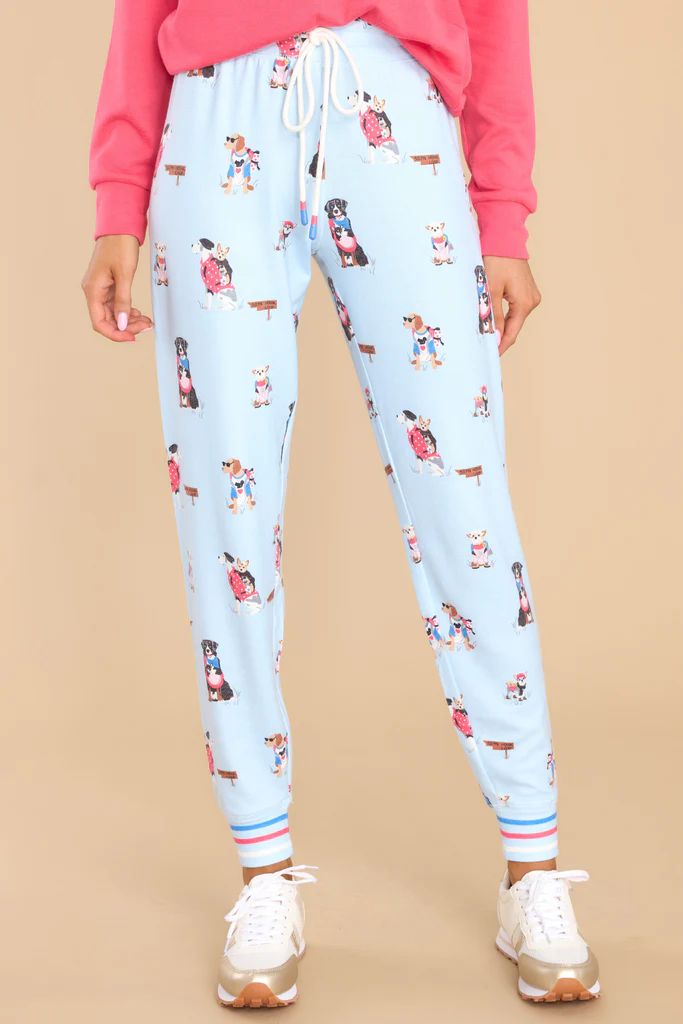 Ruffin' It Ice Blue Jammie Pants | Red Dress 