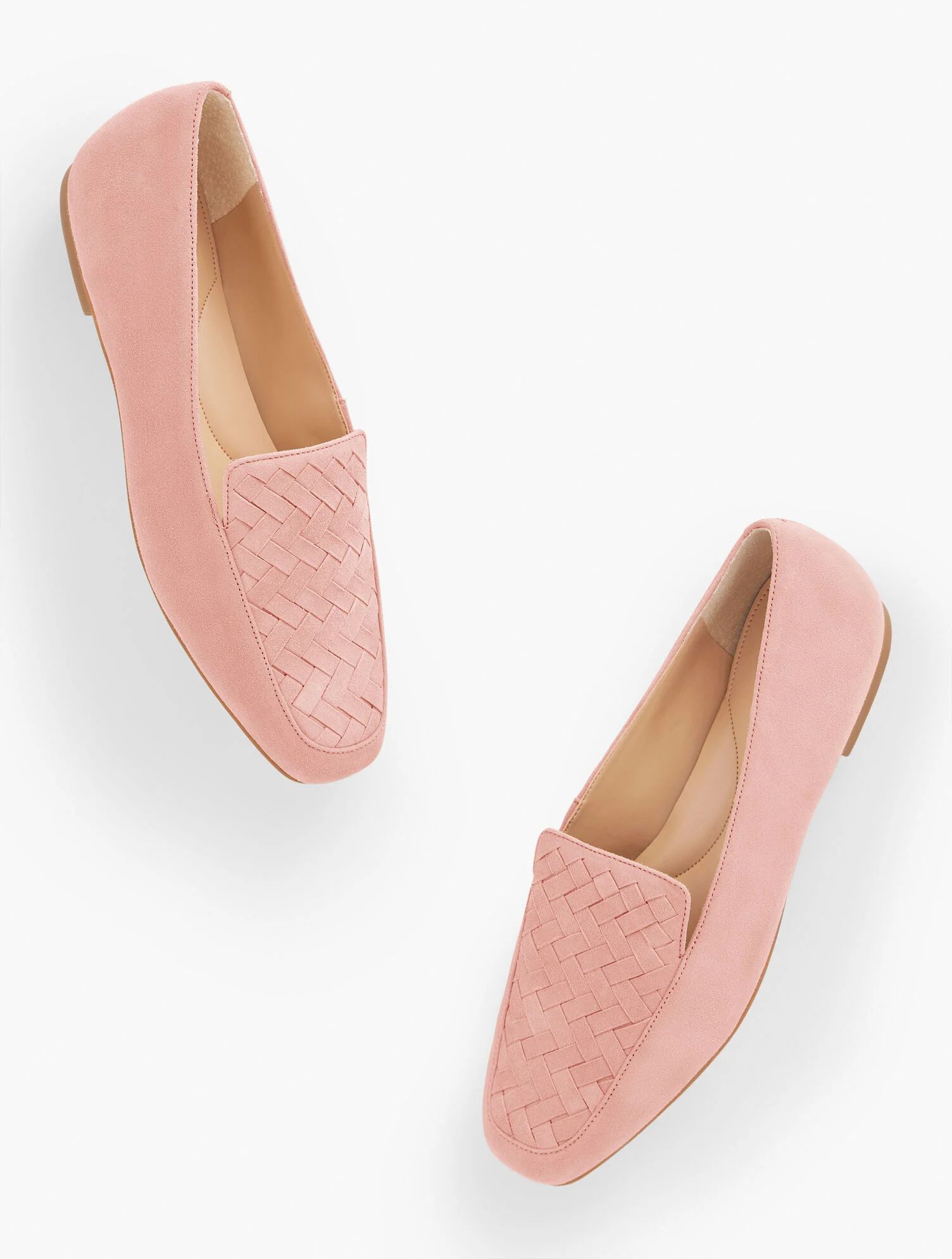 Stella Woven Suede Loafers | Talbots