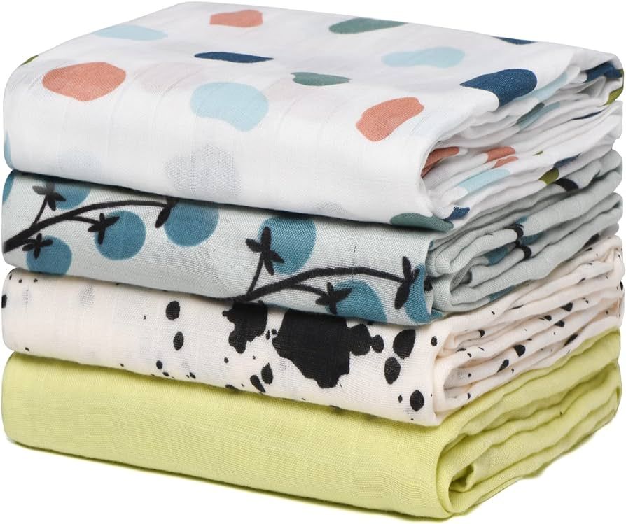 Momcozy Muslin Swaddle Blankets, Soft Silky Swaddle Blanket for Boys and Girls, Breathable and Sk... | Amazon (US)