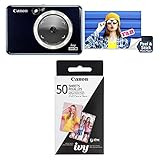 Canon Ivy CLIQ+ 2 Instant Camera Printer, Smartphone Printer, Midnight Navy Canon Zink Photo Paper P | Amazon (US)
