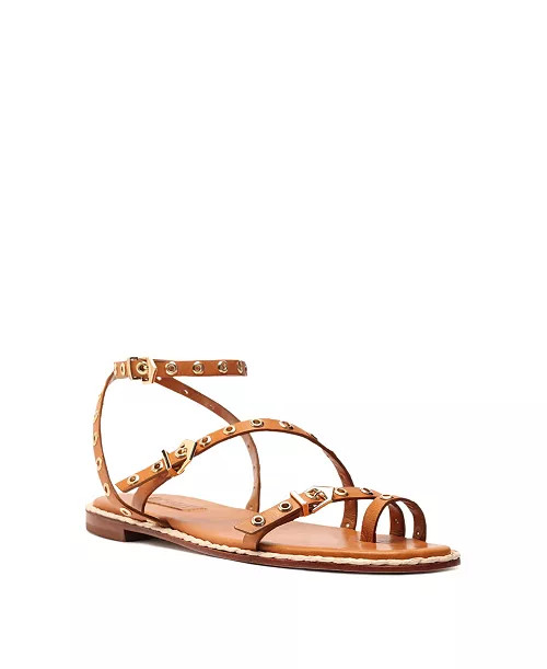 Women's Annete Round Toe Flat Sandals | Macy's