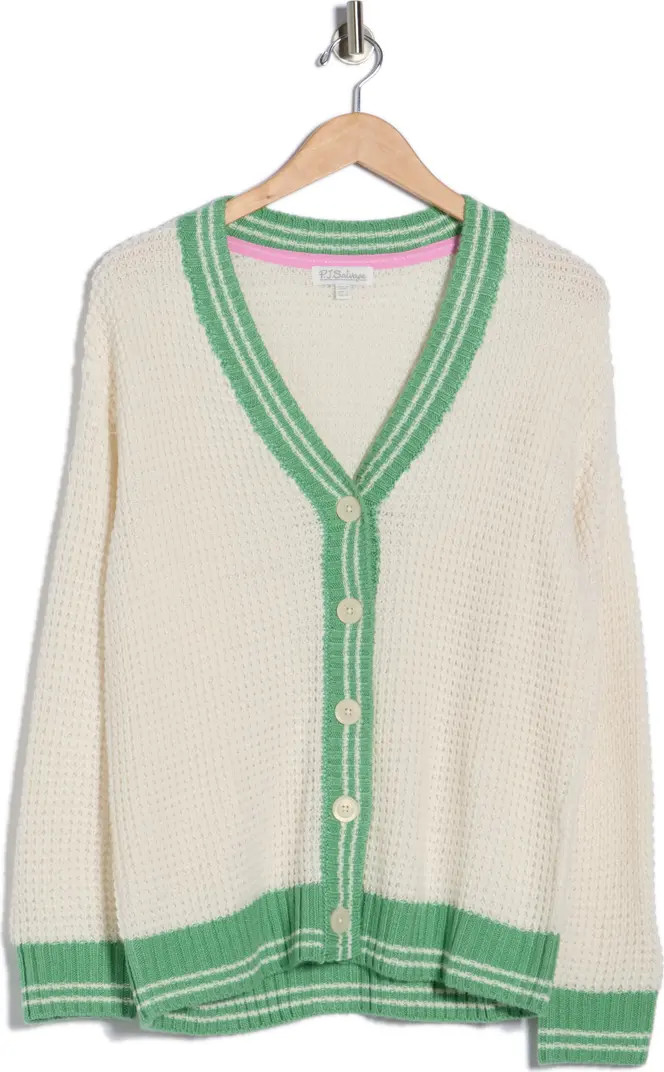 Happiest On The Court Waffle Stitch Cardigan | Nordstrom Rack