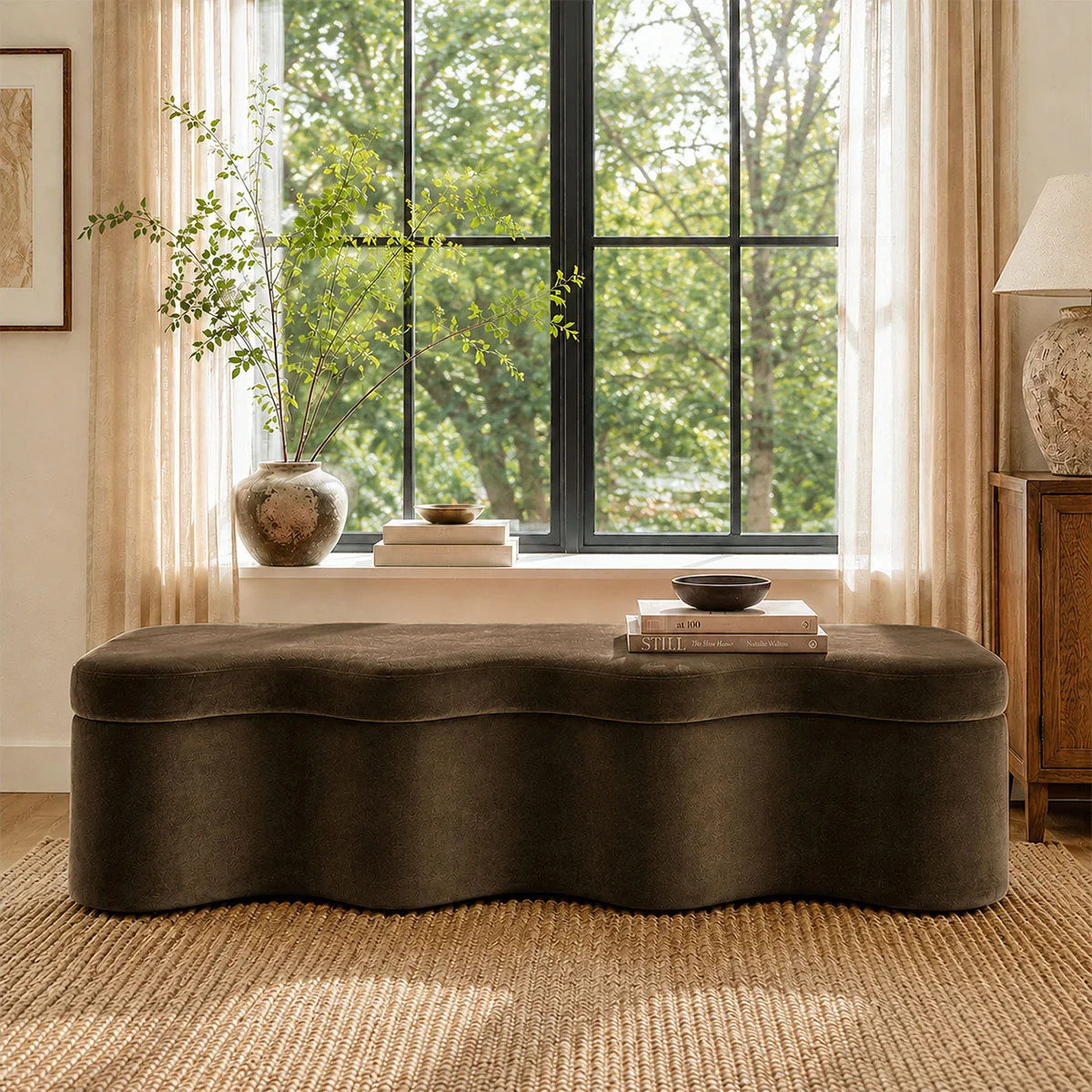 60" Modern Upholstered Storage Bench with  Lift-Top Lid | Wayfair North America